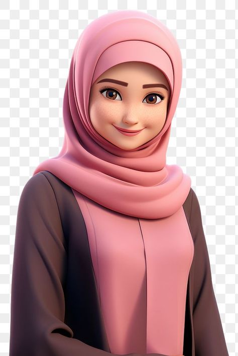 Islam Cartoon, Hijab Barbie, Muslim Cartoon, Hijab Islam, Anime Hijab, Cartoon Female, Graphic Design Jobs, Islamic Cartoon, Hijab Cartoon