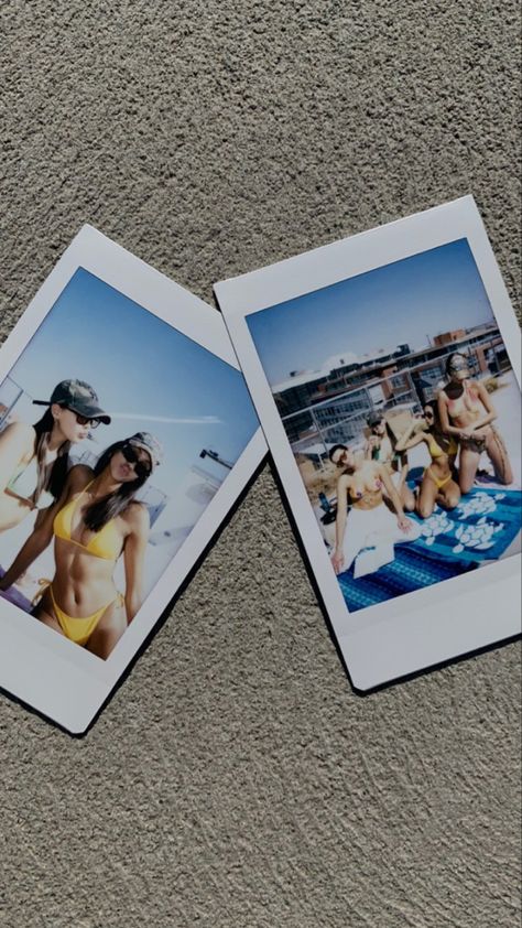 Summer Polaroids, Polaroids Ideas, Summer Polaroid, Girls Beach Trip, Chris Brown Videos, Polaroid Picture, Beach Instagram Pictures, Fuji Camera, Instax Photos