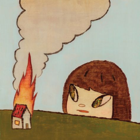 Yoshitomo Nara, Nara, On Fire, A House, A Girl