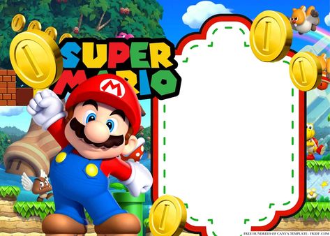 FREE Editable Blank Super Mario Birthday Invitations Check more at https://www.fridf.com/free-editable-blank-super-mario-birthday-invitations/ Super Mario Birthday Invitations, Mario Birthday Invitations, Super Mario Bros Party, Mario Bros Party, Super Mario Birthday, Mario Birthday, 4th Birthday Parties, Super Mario Bros, 4th Birthday