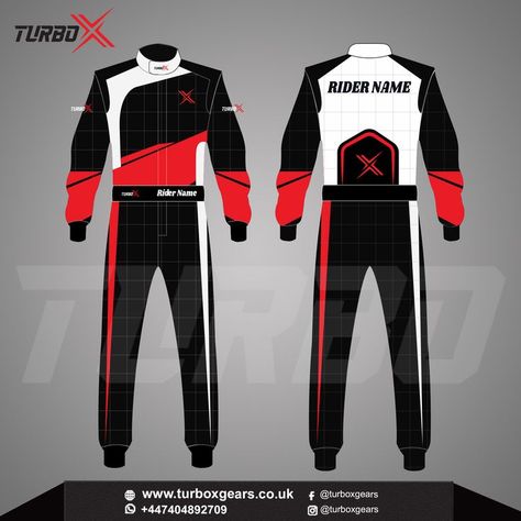 New gokart racing suit | Turbo X Gears Car Racing Outfit Men, Gokart Outfit, F1 Uniform Design, F1 Suit Design, F1 Uniform, Racer Suit, Suited Racer, Futuristic Fashion Male, Gokart Racing