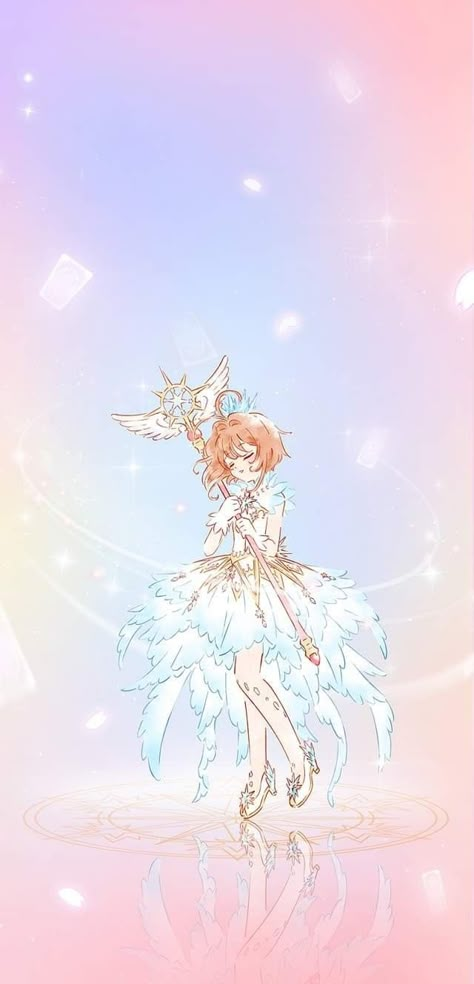 Clow Cards, Sakura Card Captor, Sakura Art, Arte Sailor Moon, Sakura Kinomoto, Sanrio Wallpaper, Clear Card, Sakura Card, Card Captor