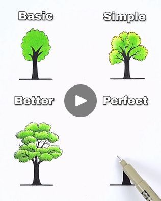 2.5K views · 139 reactions | Easy Tree Drawing & Illusion Art | Tree Drawing & Illusion Art 
#art #drawing #3d | By Noman ArtFacebook Drawing A Tree Easy, Tree Easy Drawing, Fantasy Tree Drawing, Easy Tree Drawing, Tree Drawing For Kids, Trees Drawing Tutorial, Tree Drawing Simple, Artistic Tree, Trees For Kids