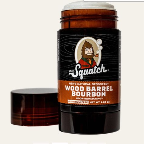 Natural Mens Line with major attraction! Grab the top wanted scents now and see why. Dr Squatch, Deodorant For Men, Wood Barrel, All Natural Deodorant, Charcoal Powder, Bay Rum, Arrowroot Powder, Natural Man, Aluminum Free Deodorant