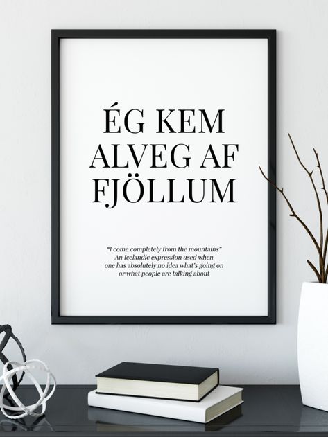 Iceland Poster, Iceland, Digital Prints, United States, Ships, Quotes