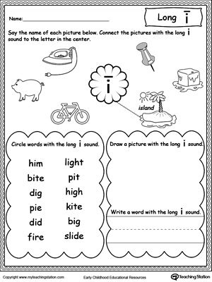 *FREE* Long I Sound Worksheet: Practice recognizing the long vowel I sound with this printable worksheet. Long U Sound Worksheet, Long Vowel U Worksheet, Long U Worksheets, Long A Sound Words, Long U Sound, Vowel Blends, Long Vowel Sounds Worksheets, Short E Sound, Long Vowel Worksheets