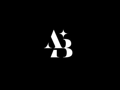 AB letter logo by Paul «Logo shop» Ab Letter Logo, Ab Logo, Gold And Black Background, Personal Branding Design, Beauty Room Salon, Apparel Design Inspiration, Alphabet Letters Design, Villain Quote, Self Branding