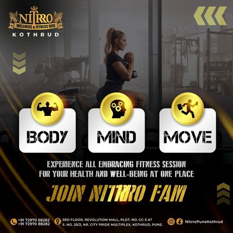 Social Media Nitrro gym Post Gym Creative Ads, Gym Ads, Gym Advertising, Gym Branding, Reels Cover, Linkedin Post, Gym Banner, Retro Fitness, Asha Bhosle