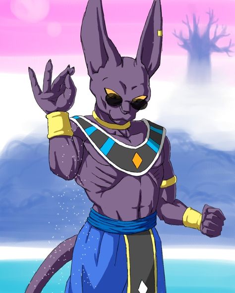 Beerus Dbz, Bills Dragon Ball, Lord Beerus, Dragon Ball Tattoo, Dragon Ball Painting, Dragon Ball Super Wallpapers, Best Anime Drawings, Dragon Ball Super Artwork, Anime Dragon Ball Goku