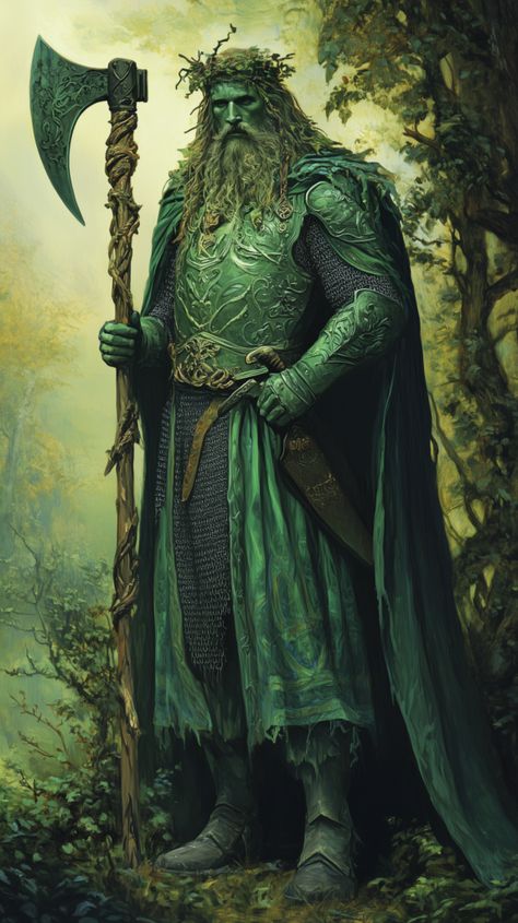 Sir Gawain And The Green Knight Art, Sir Gawain And The Green Knight, Green Knight Art, Keyleth Cosplay, Dark Green Dragon, Gawain And The Green Knight, Knight Fantasy, Sir Gawain, The Green Knight