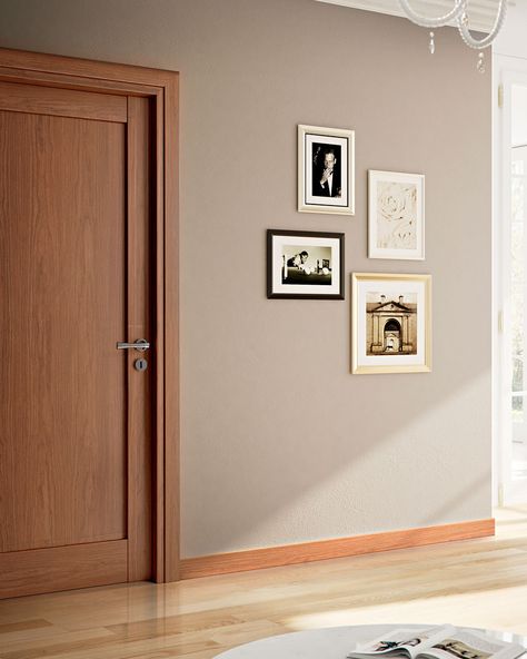 Classic and Modern Wooden Doors - Braga S.p.a. Classic Bedroom Door Design, Walnut Doors Interior, Door Architrave, Architrave Door, Interior Wall Colors, Interior Door Styles, Modern Wooden Doors, Front Door Design Wood, Inside Barn Doors