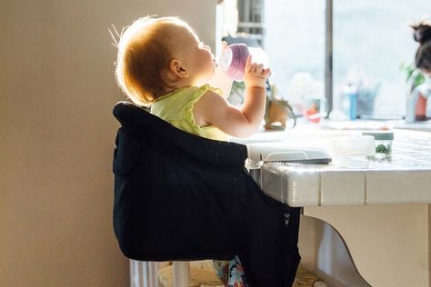 These small high chairs are convenient for travel and restaurants and are great space savers at home. Portable High Chairs, Small Dining Area, High Chairs, Save Room, Baby List, Booster Seat, Hello Baby, Fabric Seat, Space Savers