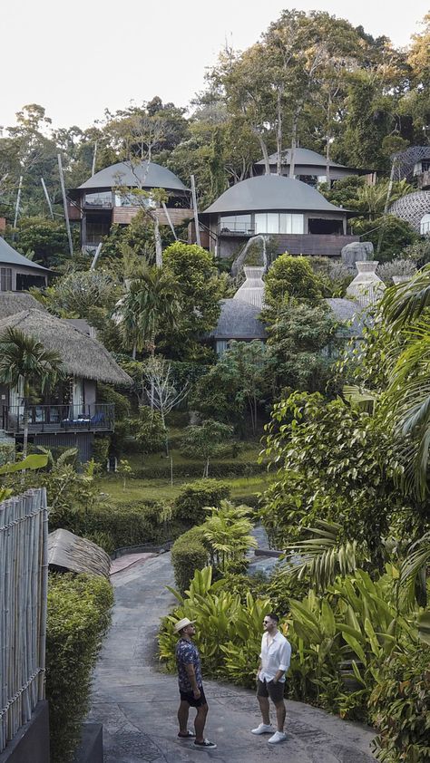 Mountain Resort Architecture, Keemala Phuket, Jungle Oasis, Resort Design Plan, Lodge Design, Glamping Resorts, Resort Architecture, Camping Resort, Tropical Architecture