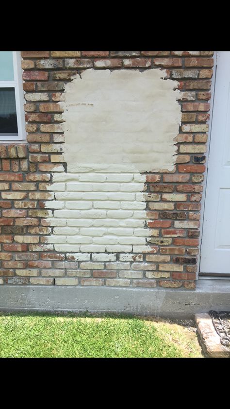 Brick Bagging Exterior, Brick Slurry Exterior, Sacked Brick Exterior, Mortar Wash Brick Exterior, Bagging Brick Exterior, Lime Slurry Brick Exterior, Stucco Over Brick Exterior, Lime Slurry Brick, Bagged Brick Exterior