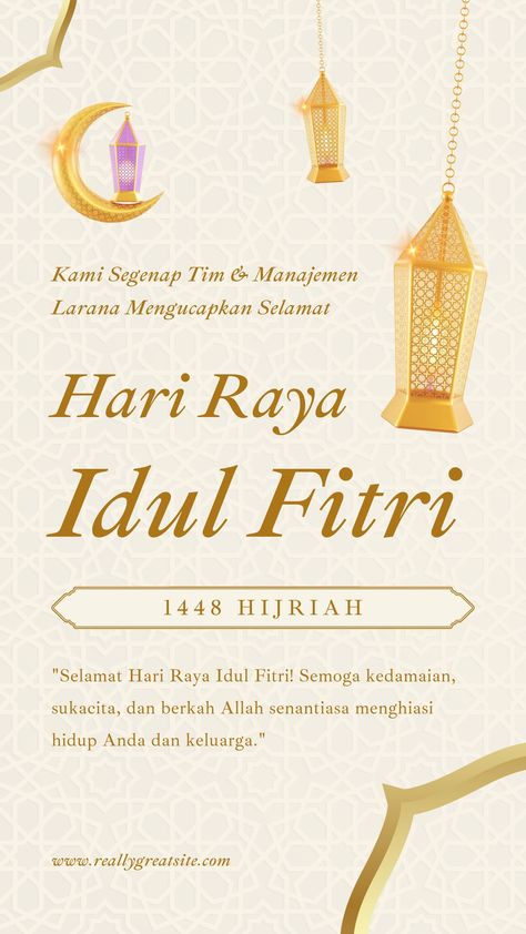 Emas Elegan Cerita Instagram Ucapan Hari Raya Idul Fitri - Templates by Canva Ucapan Hari Raya, Hari Raya Idul Fitri, Instagram Content, Hari Raya, Idul Fitri, Media Content, Social Media Content, Social Media, Instagram