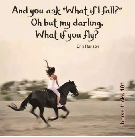 Equine Quotes, Cowgirl Quote, What If I Fall, Inspirational Horse Quotes, Horse Riding Quotes, Equestrian Quotes, Cowgirl Quotes, Riding Quotes, What If You Fly