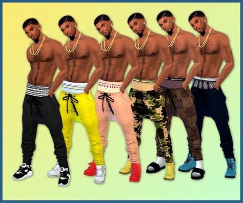 15 RCs of Ebonix’s Urban Jeans- The JoggersThis release got me inspired, what else can I say? :P  The “slay me dead” Queen, @ebonixsims blessed us with some more urban styled pants for our sim males and I got inspired to recolor them. I didn’t picture... Sims 4 Male Bottoms, Cc Men, Sims 4 Men Clothing, Sims 4 Hair Male, Male Pants, Sims 4 Male Clothes, Urban Jeans, Clothes Cc, Sims 4 Traits