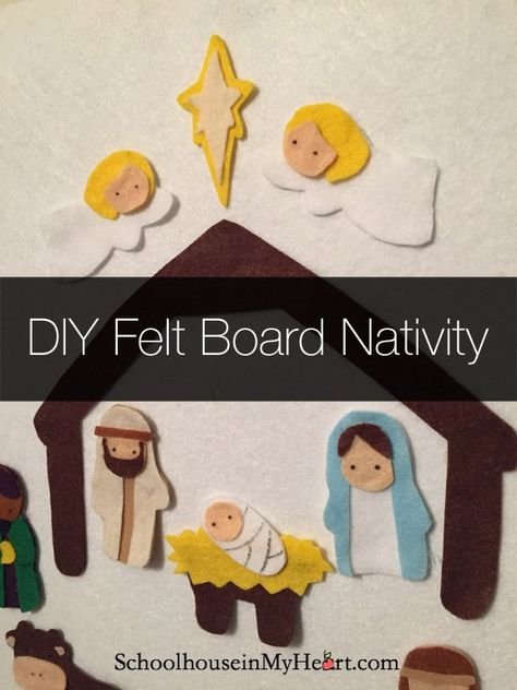 DIY Felt Nativity Pattern. #kidmin #children's ministry #Sunday School #Christmas Ideas #Christmas Ideas for Kids