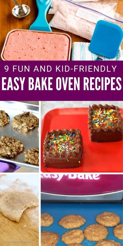 Easy Bake Oven Recipes that are great to use in your Easy Bake Oven. From easy cakes recipes to pizza, you will find tasty recipes to make. #easybakeoven #kids #forkids #homemade #kidfriendly #recipes #cakes #cookies #pizza #passion4savings Easy Bake Oven Mixes Diy, Easy Bake Oven Recipes Kids Cake Mixes, Easybake Oven Mixes, Easy Bake Oven Pizza, Easybake Oven Cake Recipes, Ez Bake Oven Recipes, Easy Bake Oven Recipe, Easy Bake Oven Recipes Brownies, Easy Bake Brownies