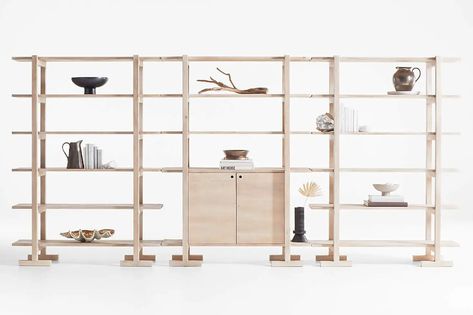 10 Easy Pieces: Freestanding Shelving Units - Remodelista Bookcase Wall Unit, Pine Shelves, Contemporary Bookcase, Open Bookshelves, Modern Bookshelf, Inside Cabinets, French Bakery, Bookcase Wall, Open Bookcase