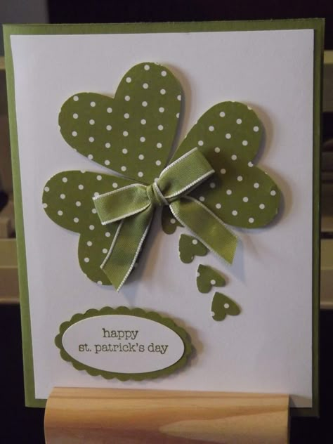 St Patties, Sizzix Cards, St Patricks Day Cards, Birthday Card Craft, Good Luck Cards, Cardmaking Ideas, St Patrick's Day Crafts, St Pats, Spring Cards