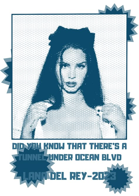 Ocean Blvd Poster, Posters Celebrities, Lana Shirt, Under Ocean, College Poster, Lana Del Rey Love, Lana Del Rey Lyrics, Ocean Blvd, Pink Y2k