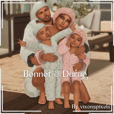 Vixon Bonnet Sims 4 Cc, Sims 4 Sleepwear, Sims 4 Sleepwear Cc, Cc Accessories, Clothes Cc, Sims 4 Cas Mods, The Sims 4 Skin, Sims 4 Family, Play Sims 4