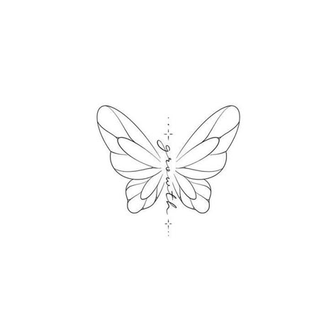 Half Butterfly Half Words Tattoo, Christian Butterfly Tattoo, Different Butterfly Tattoo, Small Girly Tattoos, Minimal Tattoo Design, Small Pretty Tattoos, Petite Tattoos, Butterfly Butterfly, Small Hand Tattoos