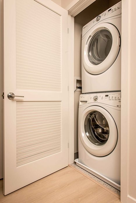 Apartment With Washer And Dryer, Laundry Apartment, Apartment Washer And Dryer, Nyc Townhouse, Silver Spring Maryland, Apartment Checklist, Apartment Stuff, Laundry Room Layouts, Room Layouts