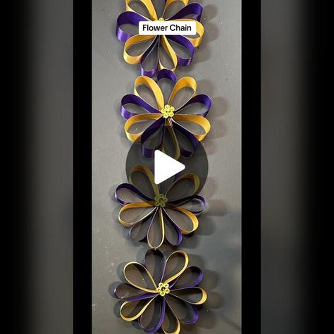 #homecoming #homecoming2023💙 #homecoming2023❤️ #homecoming2023 #homec... | DIY Chain Accessories | TikTok 3d Paper Snowflakes, Award Ribbons, Ribbon Ideas, Senior Overalls, Homecoming Mums Diy, Diy Chain, Mums Flowers, Flower Chain, Chain Accessories