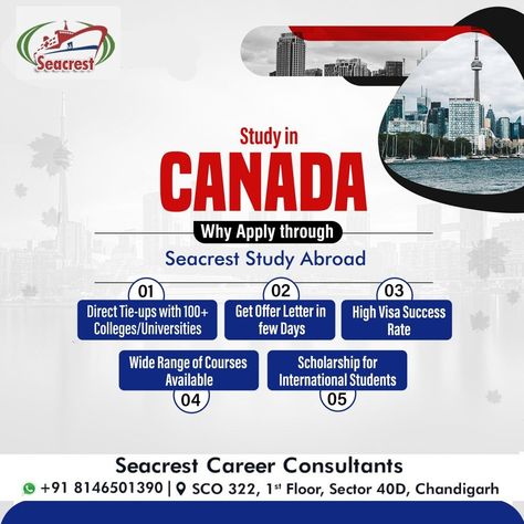 Canada Student Visa, Canada Study Visa, Canada Study, Study In Canada, Career Consultant, Student Visa, Overseas Education, Dreams Into Reality, International Students