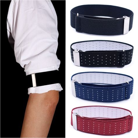 Find More Men's Suspenders Information about 1 Pair Gentleman Formal Shirt Armband Sleeve Garter Holder Business Party Cuff father's day Gift Mouw Kousenband 2.5 cm width,High Quality Men's Suspenders from JIERKU Suspender Store on Aliexpress.com Outfits For Bartending For Women, Shirt Holder Men, Sleeve Garters Mens, Bartender Outfit Men, Shirt Holder, Shirt Garters, Bartender Outfit, Arm Workout With Bands, Men's Suspenders