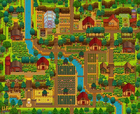 Stardew Valley Farm Ideas Hilltop, Stardew Valley Mountain Farm, Stardew Valley Hill Top Farm Layout, Sdv Hilltop Farm, Stardew Valley Farm Layout Mountain, Hill Top Farm Stardew Valley, Stardew Valley Hilltop, Hilltop Farm Layout, Stardew Valley Farm Layout Hilltop