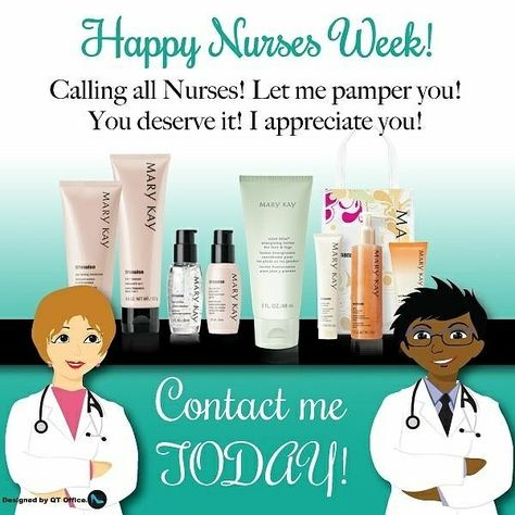 In honor of Nurses Week I am giving all Nurses & Nurses Aides a free gift when you register on my site.  Thanks for all you do.  Register now through Saturday https://www.marykay.com/nakiamclark Mary Kay Inspiration, Trending Skincare, Mary Kay Marketing, Mary Kay Party, Sale Campaign, Mary Kay Consultant, Happy Nurses Week, Mary Kay Cosmetics, Mary Kay Business