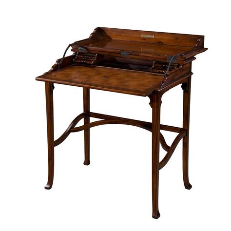 Campaign Secretary Desk Flip Top Desk, Wood Secretary Desk, Victorian Desk, Campaign Desk, Secretary Desk, Theodore Alexander, Secretary Desks, Office Furniture Desk, Wood Desk