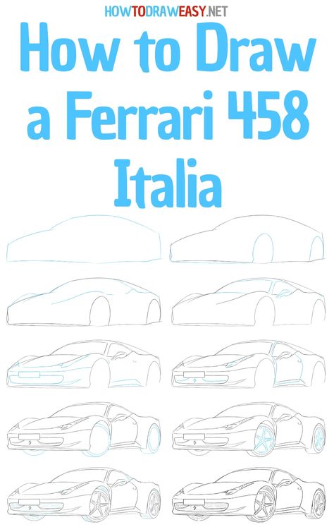 #drawing #draw #sketching #sketch #art #ferrari #ferrari458 #Italia #Italy #Sportscar #Stepbystep Vechiles Drawings, Engineering Sketches, Ferrari Drawing, Ferrari Sketch, Mechanics Drawing, Car Drawing Sketches, Simple Car Drawing, Art Worksheets Printables, Car Drawing Easy