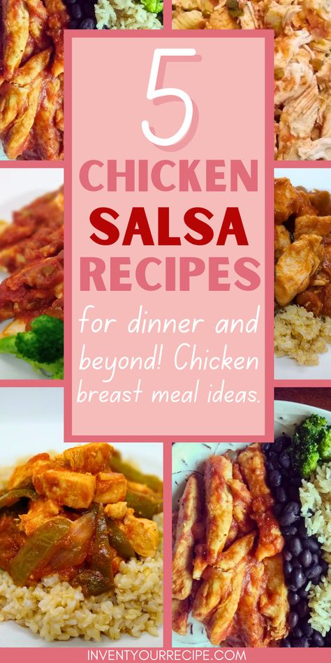 5 Chicken Salsa Recipes For Dinner And Beyond Leftover Salsa Chicken Recipes, Salsa And Chicken Recipes, Recipes Using Salsa Dinners, Chicken And Salsa Crockpot, Pace Salsa Recipe, Recipes Using Salsa, Chicken And Salsa Recipe, Chicken Salsa Recipe, Chicken With Salsa Recipe