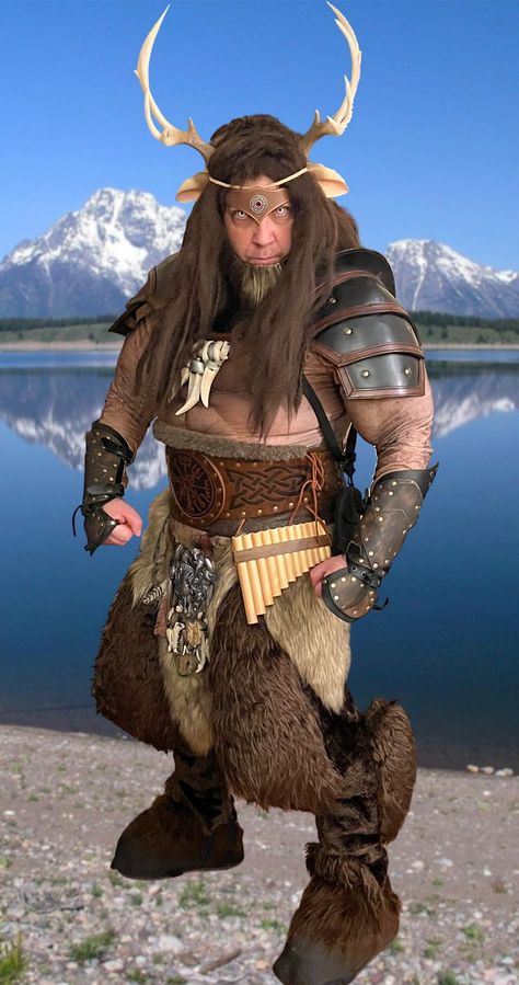 Hi all this is my tribute costume to Cernunnos the Celtic horned God of nature Faun Costume Men, God Of Nature, Faun Costume, Horns Costume, Horned God, Fantasy Costumes, Mens Costumes, Larp, Costume Ideas