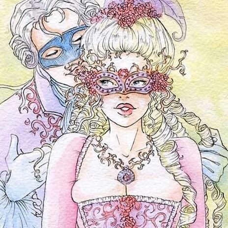 Renessanse Aesthetic, Marie Antoinette Fanart, Marie Antoinette Drawing, Marie Antoinette Art, Marie Antoinette Aesthetic, Queen Marie Antoinette, Ios Layout, Masked Ball, Kawaii Things