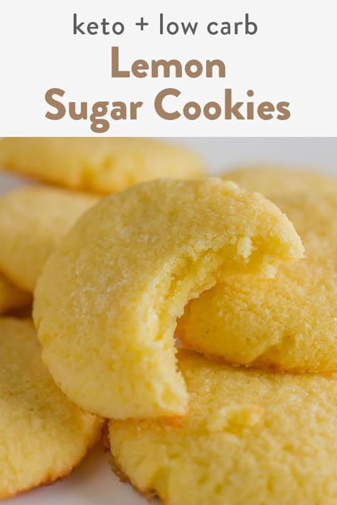 Keto Cookie Recipes Easy, Keto Lemon Recipes, Keto Cookies Coconut Flour, Low Sugar Lemon Desserts, Keto Cookies Without Almond Flour, Keto Cookies Almond Flour, Lemon Keto Dessert, Low Carb Lemon Desserts, Low Carb Lemon Cookies