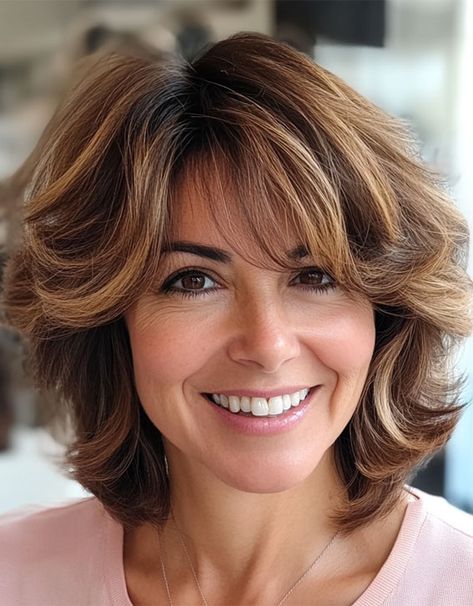 Voluminous Shag with Feathered Layers, Youthful hairstyles over 50 medium length, Fresh and Youthful Hairstyles Over 50, Short youthful Hairstyles over 50, Youthful hairstyles women over 50, Low maintenance haircuts for women over 50, Wash and wear haircuts for over 50 Haircuts For Over 50, Feathered Layered Hairstyles, Hairstyles Women Over 50, Low Maintenance Haircuts For Women, Wash And Wear Haircuts, Pixie Hair Color, Blonde Bob With Bangs, Shag Hairstyle, Youthful Hairstyles