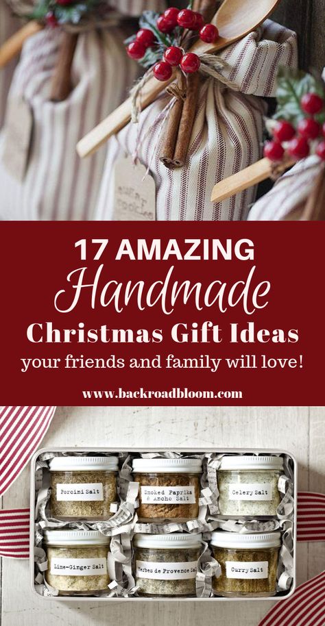 17 Amazing Handmade Christmas Gift Ideas Your Friends and Family Will Love - Christmas Gift Ideas For Friends, Joululahjat Diy, Diy Gifts For Christmas, Handmade Christmas Gift Ideas, Diy Gifts Cheap, Treats Christmas, Gift Ideas For Friends, Christmas Gifts To Make, Ideas For Friends