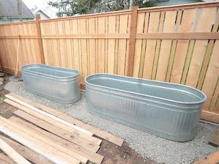 Metal Trough Planters for bamboo -- 52 feet on my west side back yard Galvanized Water Trough, Metal Trough Planter, Galvanized Trough, Phyllostachys Nigra, Metal Trough, Horse Trough, Galvanized Planters, Water Trough, Trough Planters