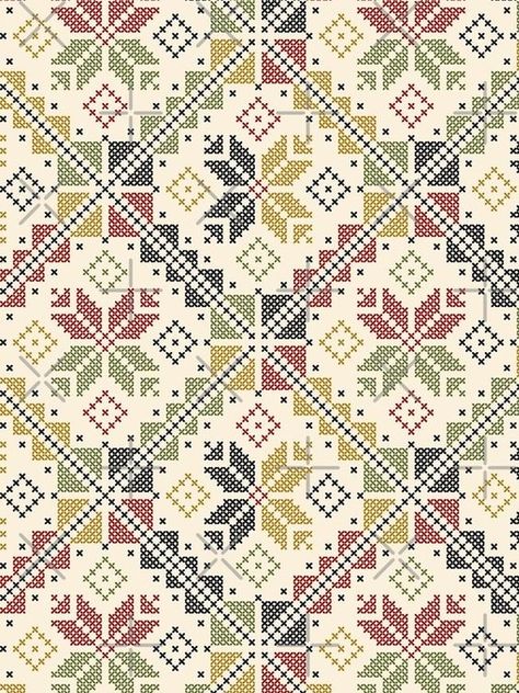 Tatreez Wallpaper, Cross Stitch Background Pattern, Jordanian Embroidery Pattern, Sinai Pattern, Jordanian Pattern, Tatreez Pattern Design, Cross Stitch Embroidery Designs, Tatreez Pattern, Flax Weaving