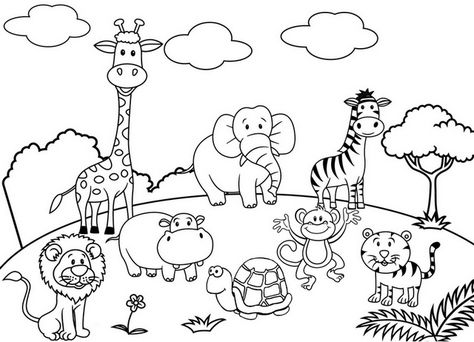 #NationalZoo Zoo Drawing, Jungle Coloring Pages, Zoo Coloring Pages, Zoo Animal Coloring Pages, Baby Zoo Animals, Animal Printables, Cartoon Drawings Of Animals, Farm Animal Coloring Pages, Coloring Pages For Boys