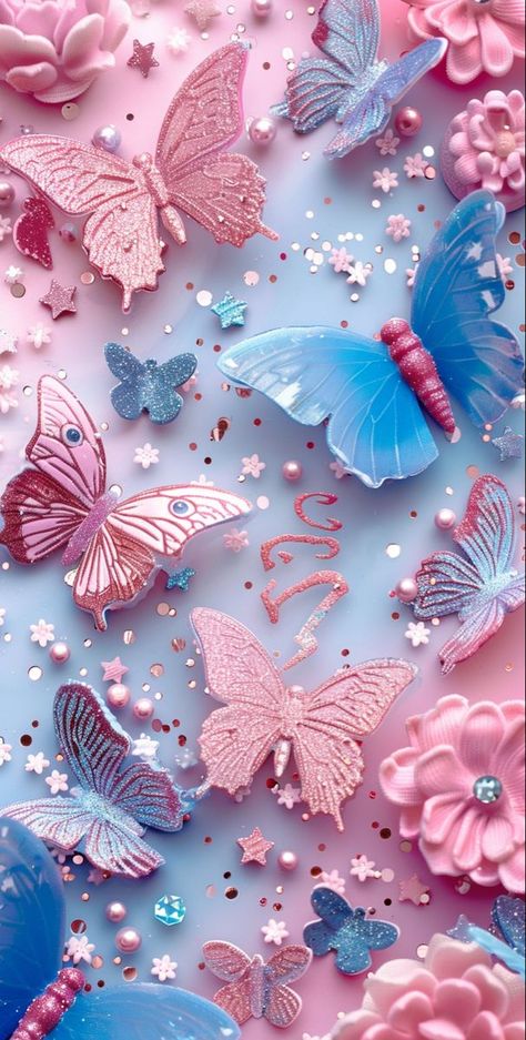 The best wallpapers of all time! Iphone Wallpaper Cute Girly, Fairytale Wallpaper Iphone, Butterfly Wallpaper Iphone Pink, Butterfly Pink Wallpaper, Cute Pink Butterfly Wallpaper, Girly Wallpapers For Iphone, Dark Pink Aesthetic, Iph Wallpaper, Pink Wallpaper With Butterflies