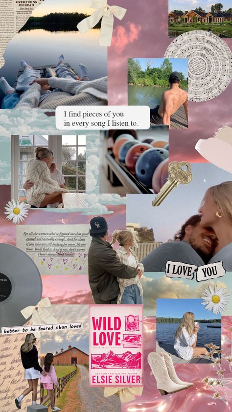 Wild Love by Elsie Silver #wildlove #wild #love #elsiesilver #book #aesthetic #reading #pink #rosehill Wild Love Elsie Silver Book Aesthetic, Wild Love Aesthetic, Wild Love Elsie Silver Book, Wild Love Elsie Silver Aesthetic, Book Aesthetic Collage, Flawless Book, Romance Books Aesthetic, Tbr Books, Romcom Books