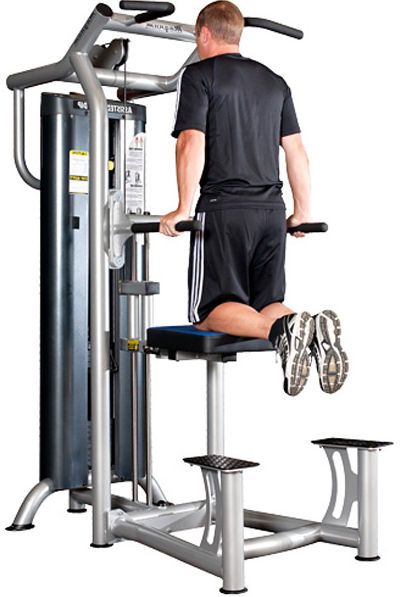 assisted dip/pullup machine Assisted Pull Up Machine, Triceps Dips, Pull Up Machine, Tricep Machine, Chest Routine, Bodybuilding Posters, Assisted Pull Ups, House Gym, Gym Machines