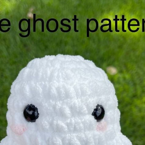 @bearknots on Instagram: "🎉GHOST PATTERN IS HERE 🎉 I am so excited to be releasing my first free pattern! Please like, share, and save so I can continue to release free patterns for you all! If you make my pattern please tag me I would love to see what you make! • #ghost #crochetghost #freepattern #crochetpattern #freecrochetpattern #patterndesigner #crochetghostpattern #crochet #crochetersofinstagram #amigurumi #amigurumipattern #plush #crochetplush" White Plushie Crochet, Crochet Ghost Pattern Free No Sew, Cute Ghost Crochet Pattern Free, Large Crochet Ghost Pattern Free, Instagram Free Crochet Pattern, Crochet Ghost Plush, Crochet Ghost Amigurumi Free Pattern, Free Plushy Crochet Patterns, Ghost Amigurumi Free Pattern