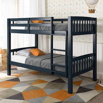 Bunker Bed, Blue Bedroom Furniture, Steel Bed Design, Bedroom Design Diy, Bunk Bed Plans, Single Bunk Bed, Cool Bunk Beds, Bunk Beds With Stairs, Bed Frame Design